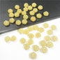 Czech Glass Beads Pumpkin 8mm x 6mm Green Jade Color 50pcs 10