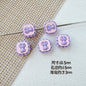 Star Shaped Metal Beads Adorable Painted Animals Glossy Alloy 10pcs 19