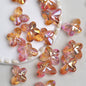 Faceted Butterfly Acrylic Beads 15-20mm Crystal Mixed 10pcs 12