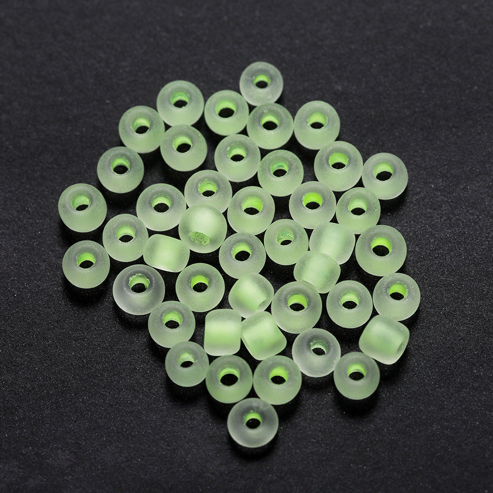 Glow In The Dark Seed Glass Beads 3mm Multicolor Stripes 1800pcs 50