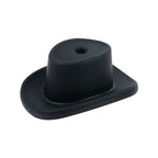 Silicone Focal Beads Cowboy Hat Centered Hole 10pcs 5