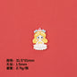 Glossy Pastel Princess Resin Beads Glossy Pretty Figures 10pcs 9