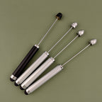 Beadable Pen Metal 3 in 1 Touch Stylus Ballpoint Black Ink
