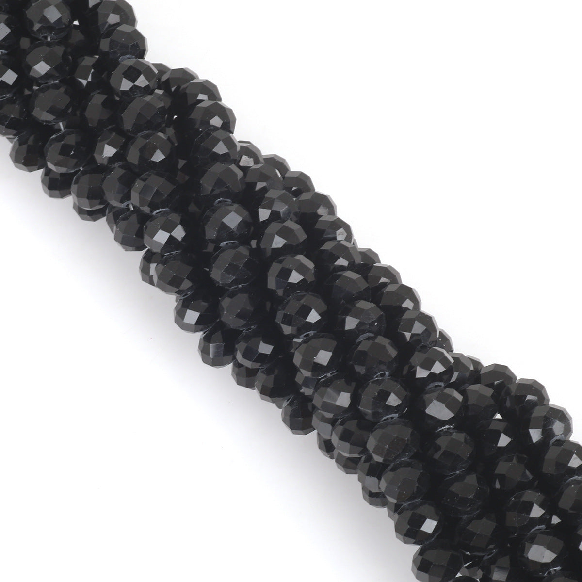 Glass Faceted Spacer Beads 8mm Iridescent Plating 8