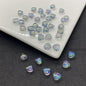Czech Glass Beads Small Heart 6mm Peach Color 100pcs 24