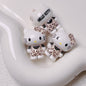 3D Painted Acrylic Beads 26mm Sun Kissed Hello KT Character 5pcs 10