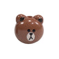 Cartoon Character Bear Head Acrylic Beads 17mm Colorful 10pcs 28