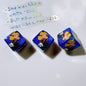 Pretty Girl Printed Square Acrylic Beads 14mm Diagonal Hole 10pcs 8