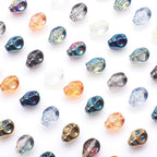 Electroplated Skull Head Glass Beads 8mm x 10mm Iridescent 30pcs 4