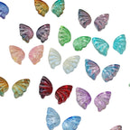 Iridescent Half Butterfly Wings Glass Beads 8x15mm 50pcs 5