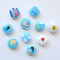 Doraemo Series Acrylic Square Beads 13mm Light Blue White 20pcs 16