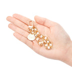 Pearl Chain Bracelet Keychain Alloy Elegant Lanyard Style 2