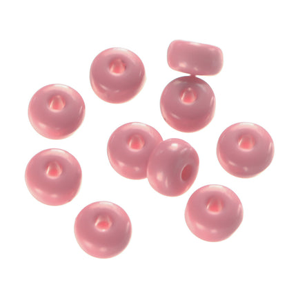 Acrylic Oblate Spacer Beads 4x7mm Baking Painted 100pcs 11