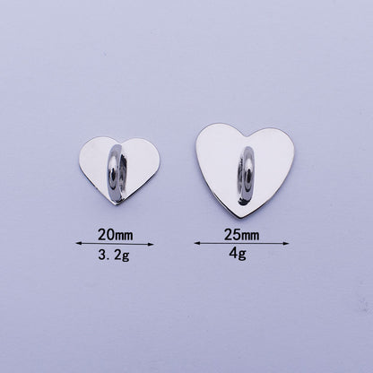 Metal Phone Ring Holder Stand Adhesive Heart Square Bear Shapes 3