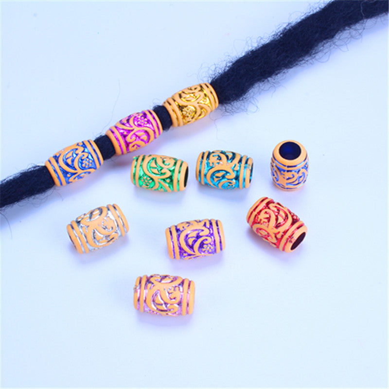 Colorful Winding Rattan Patterned Acrylic Beads 16mm Plastic 100pcs 3