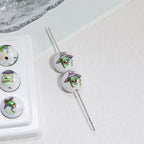 Plating Halloween Witch Acrylic Round Beads 16mm Mixed 50pcs 3