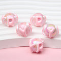 Hand Painted Acrylic Beads 16mm New Year Dog Faces 10pcs 6