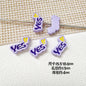 Baking Painted WOW&YES Metal Beads 13mm 15mm Colorful Alloy 20pcs 18