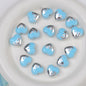 Plating Drip Heart Acrylic Beads 16mm Colorful Mixed 10pcs 7