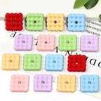 Acrylic Square Spacer Beads 20mm Rubberized Bubble Texture 50pcs 4