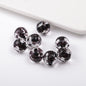 Transparent Star Core Acrylic Beads 9.8mm Colorful Mixed 200pcs 9