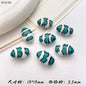 Hand Painted Fish Ceramic Beads 13x19mm Glazed Clownfish 1pc 18
