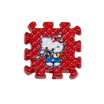 Hello KT Puzzle Acrylic Square Beads 18mm Colorful 10pcs 8