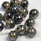 Smoky Ink Texture Resin Beads 16mm Round Gradient Mixed Colors 10pcs 9