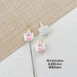 Dolphin and Birthday Bear Metal Beads 15 17mm Painted Alloy 10pcs 13