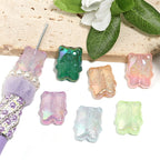 Glow In The Dark Biscuit Bear Acrylic Beads 24mm Pastel Iridescent 50pcs 2