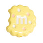 Hand Painted Bitten Cookie Acrylic Beads 22mm Enamel Glossy 10pcs 34