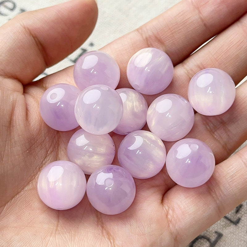 Fluid Gilded Gradient Resin Beads 16mm Two-Color Blooming 20pcs 9