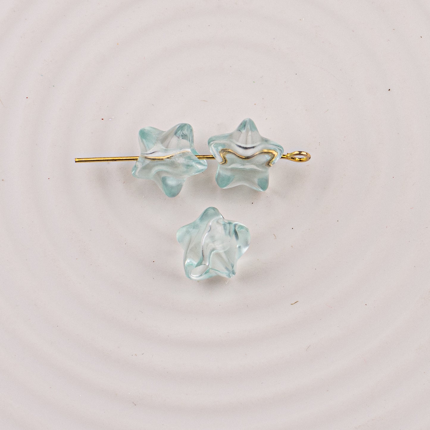 Frosted Small Star Acrylic Beads 11mm Transparent Jelly Color 50pcs 5