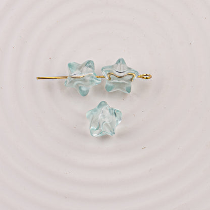 Frosted Small Star Acrylic Beads 11mm Transparent Jelly Color 50pcs 5
