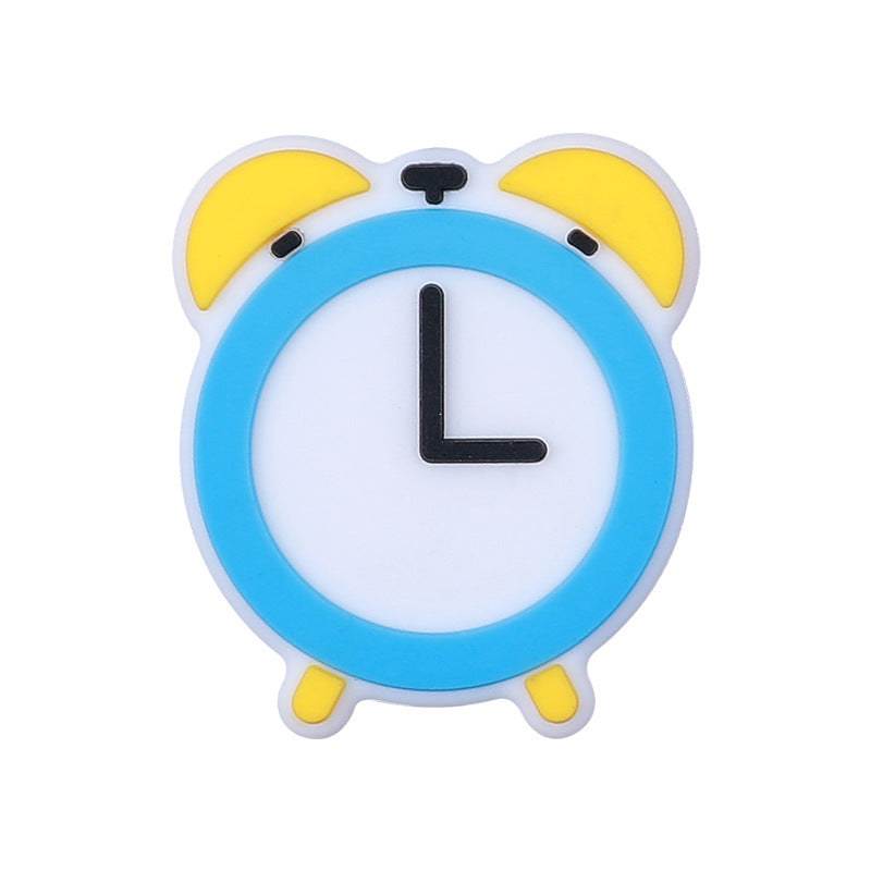 Silicone Focal Beads School Theme Crayon Alarm Clock Bookworm 20pcs 7