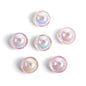 Transparent Round Acrylic Beads 16mm UV Plating Colored 100pcs 15
