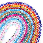 Flat Millefiori Evil Eye Lampwork Seed Glass Beads 4mm 90pcs