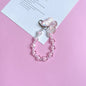 Acrylic Flower Laser Butterfly Beaded Keychain Translucent Colorful 14