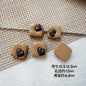 Tulip Square Heart Metal Beads 12mm Glossy Enamel Alloy 10pcs 16
