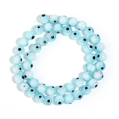 Lampwork Millefiori Evil Eye Glass Beads 4mm Antique Style 90pcs 24