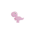 Silicone Focal Beads Dinosaur Side Profile 10pcs 3