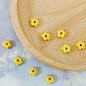 Alloy Flower Spacer Beads 7mm Matte Five Petal Tibetan Style 100pcs 4