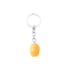 Resin Potato Food Keychain Mustard Yellow Playful Design