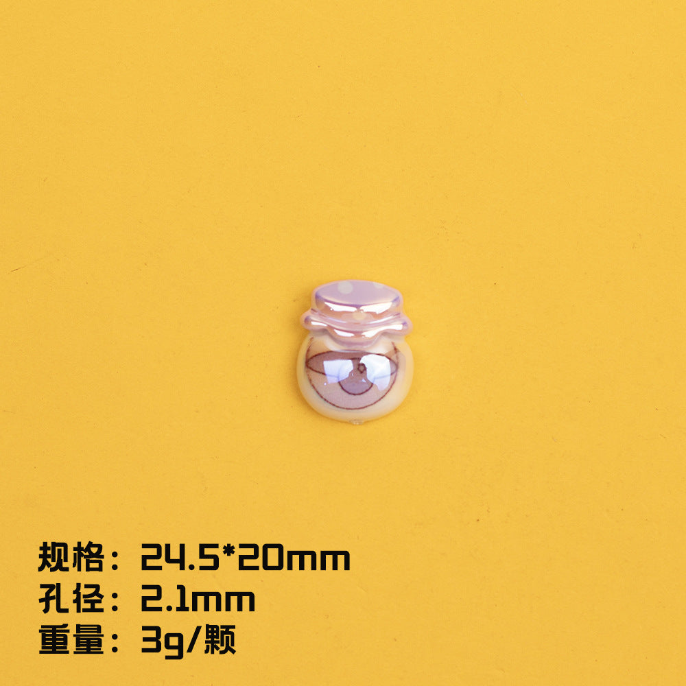 Plating Sunflower and Bus Resin Beads Glossy Multicolor 10pcs 15