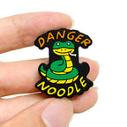 Silicone Focal Beads Animal Snake Danger Noodle with Lettering 20pcs 5