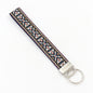 Bohemian Style Wristlet Keychain Antique Silver Polyester 2pcs 17cm 18
