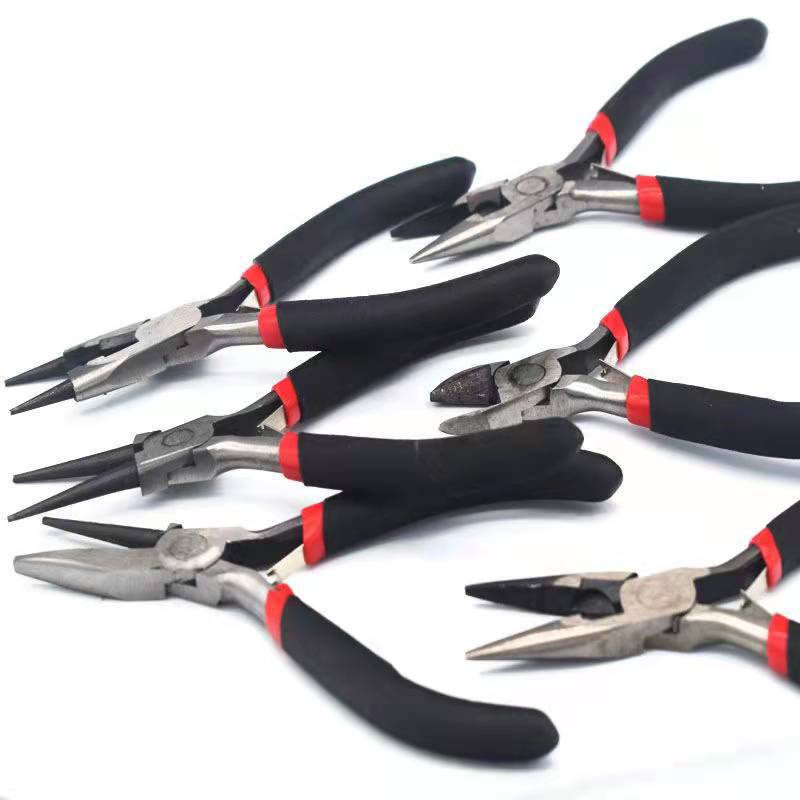 Mini Steel Jewelry Pliers 125mm Precision Rubber Grip 1pc 3