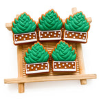 Silicone Focal Beads Plant Succulent Pot Dotted Design 20pcs 3