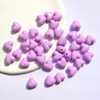 Glow Puffy Heart Acrylic Beads 11mm Colorful Glow in Dark 50pcs 3