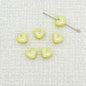 Heart Metal Beads 8mm Two-Tone Enamel Baked Finish 20pcs 8